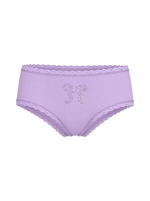 Cotton Lace Bow Cheeky Panty