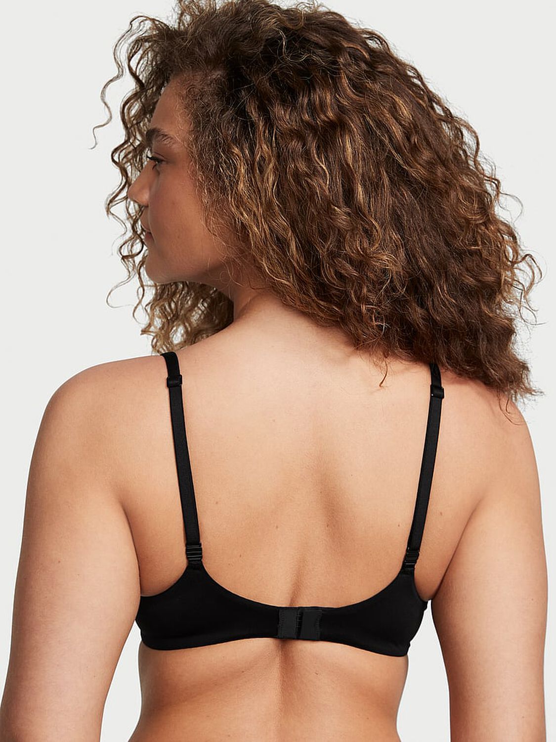 vs Body By Victoria Invisible Lift Unlined Smooth Demi Bra Black 2 of 4 