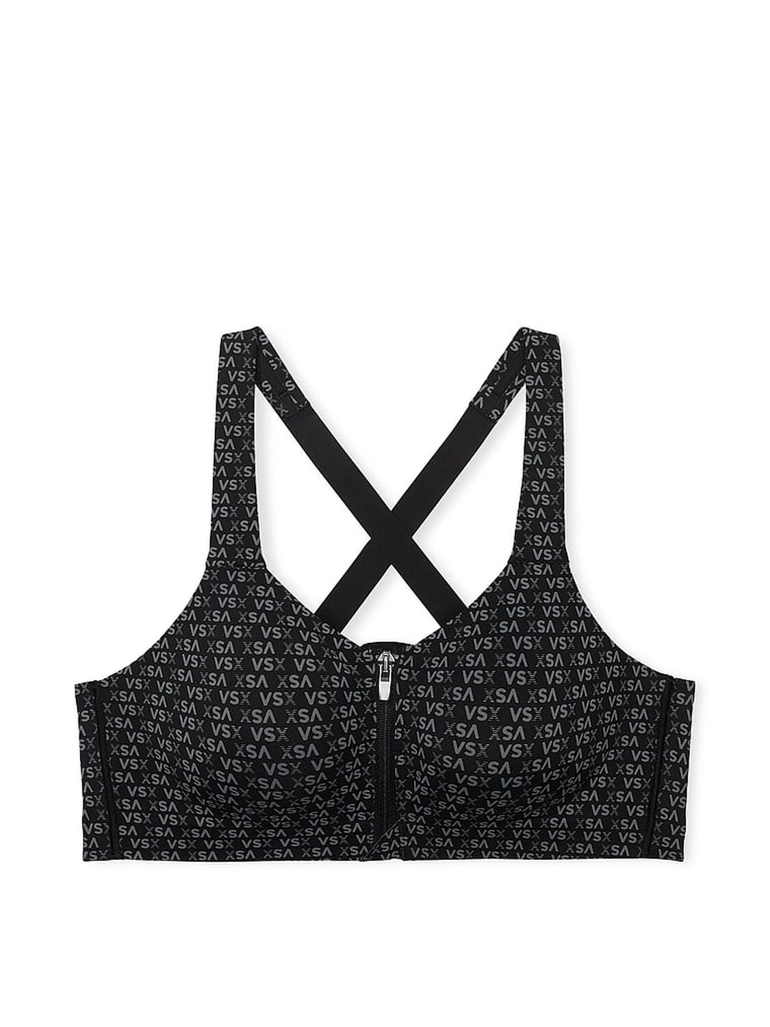 vs Vsx Knockout Front-Close Sports Bra Black Vsx Logo 3 of 4 