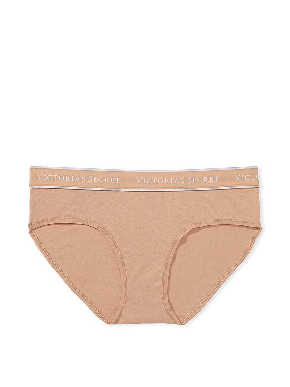 vs Cotton Logo Cotton Hiphugger Panty Praline 3 of 3 