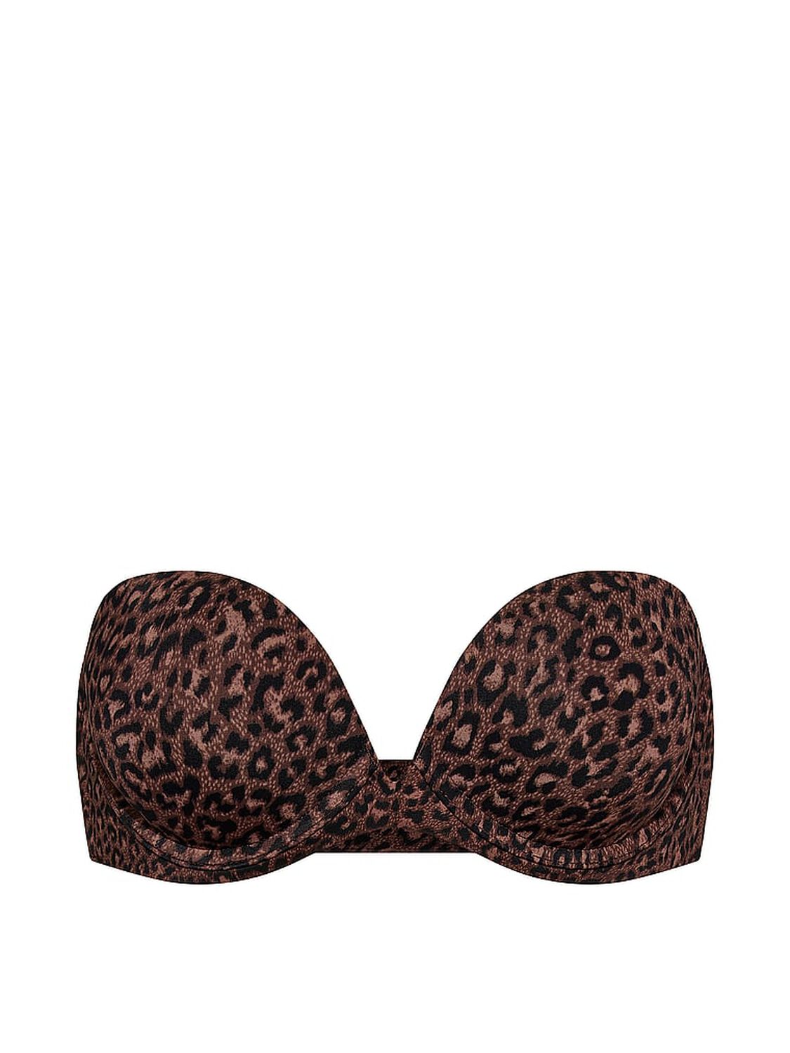 vs Victoria's Secret Bare Push-Up Strapless Bra Ganache Leopard 3 of 4 