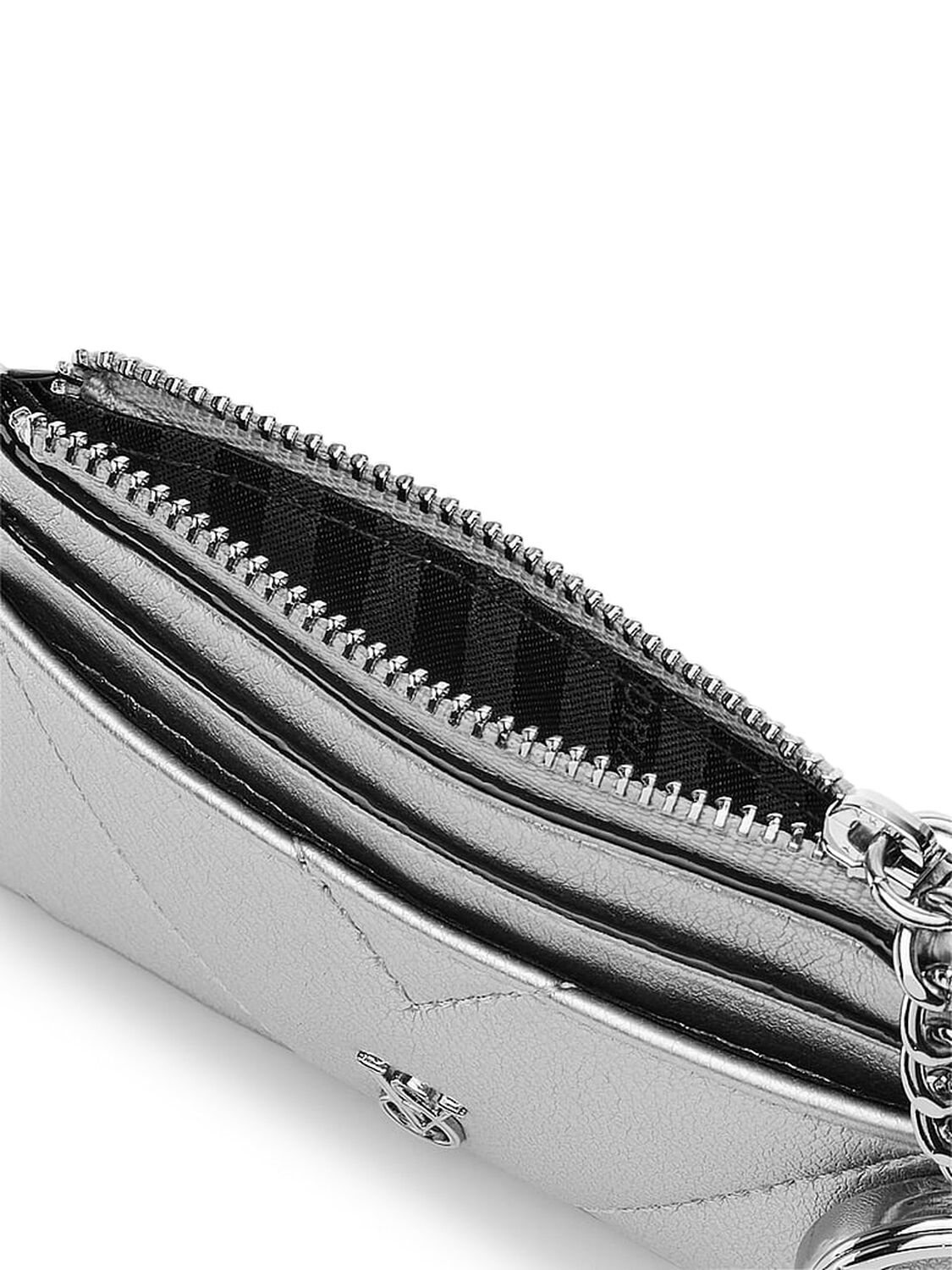 vs Victoria's Secret Card Holder Keychain Silver Metallic 3 of 3 