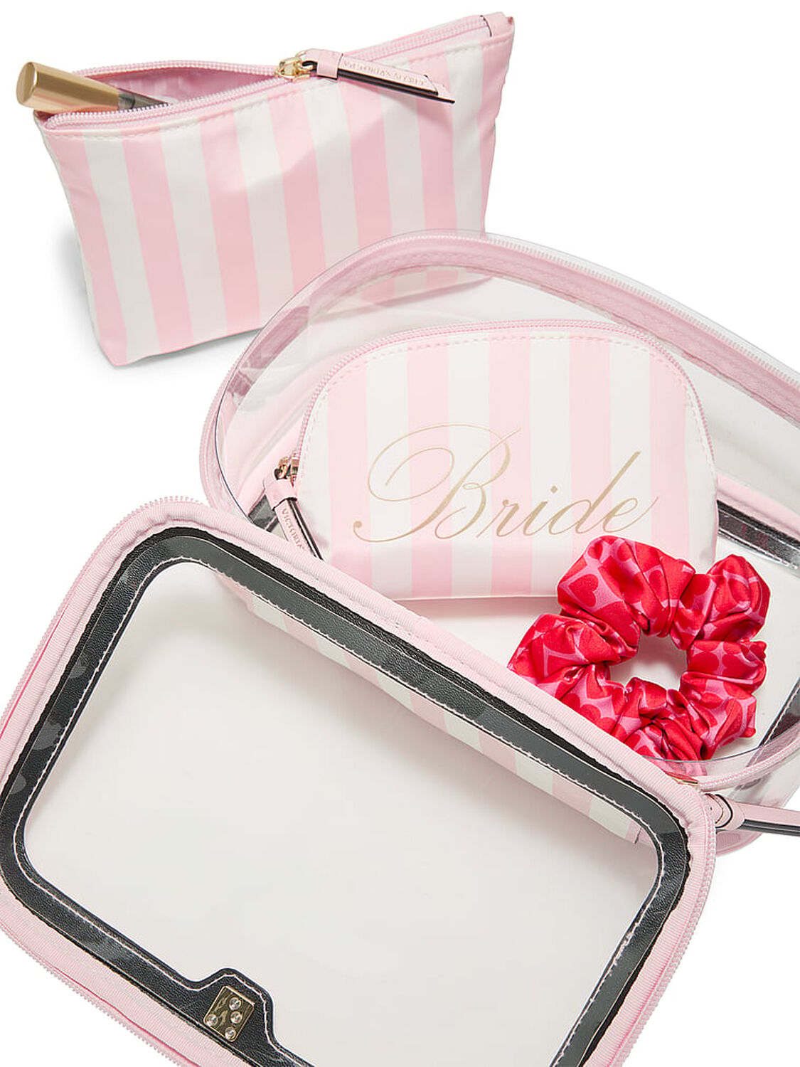 vs Victoria's Secret 3-Piece Makeup Bag Bridal 3 of 3 