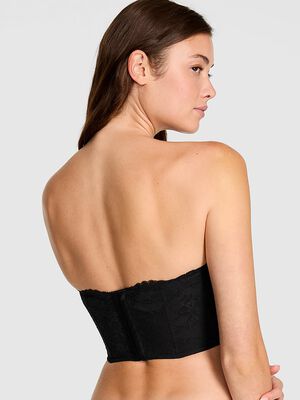 Dare to Dream Lace Deep-V Cropped Corset Top