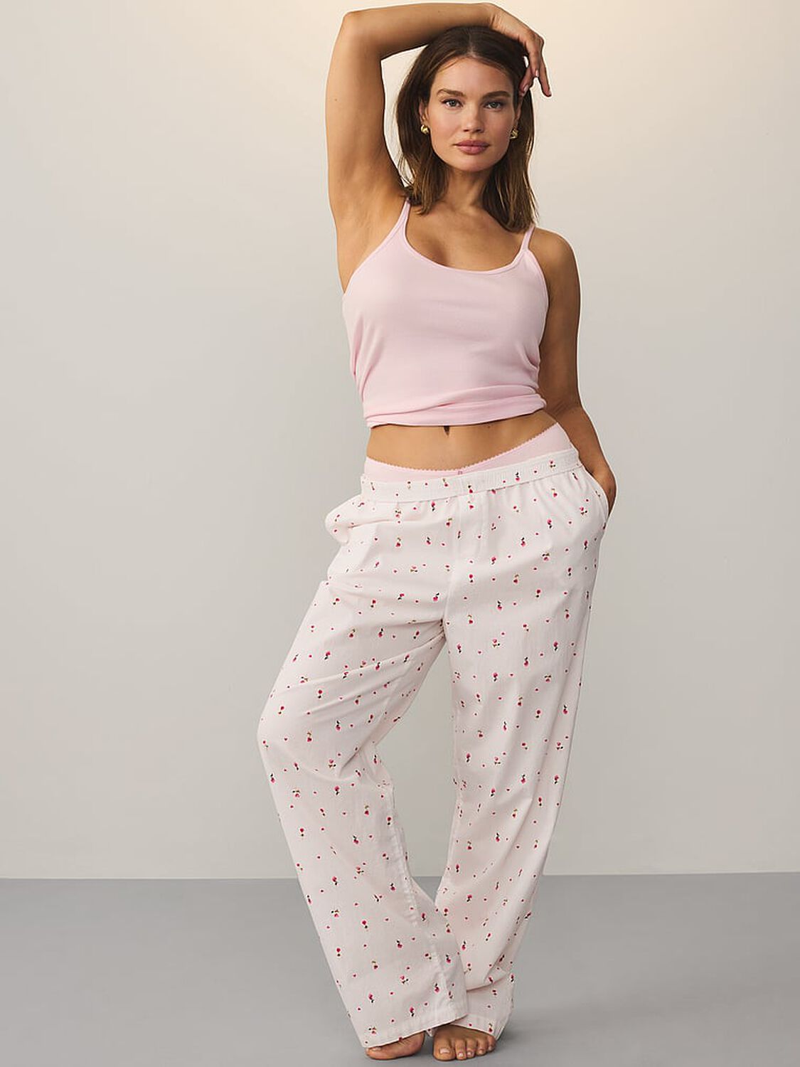 vs Victoria's Secret Mix & Match Sleep Heritage Cotton Pajama Pants Ditsy Rose 4 of 4 