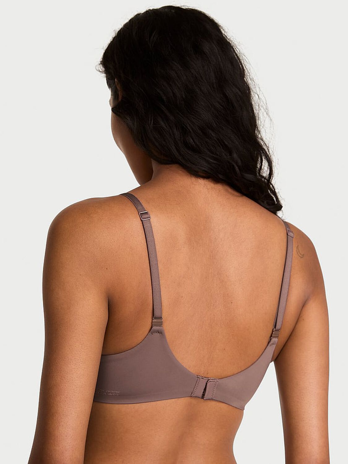 vs Body By Victoria FlexFactor Lightly Lined Plunge Demi Bra Cloudy Grey 3 of 3 