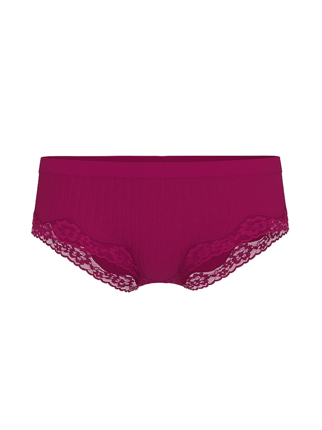 vs Seamless Seamless Rib Lace-Trim Hiphugger Panty Fresh Jam 3 of 3 