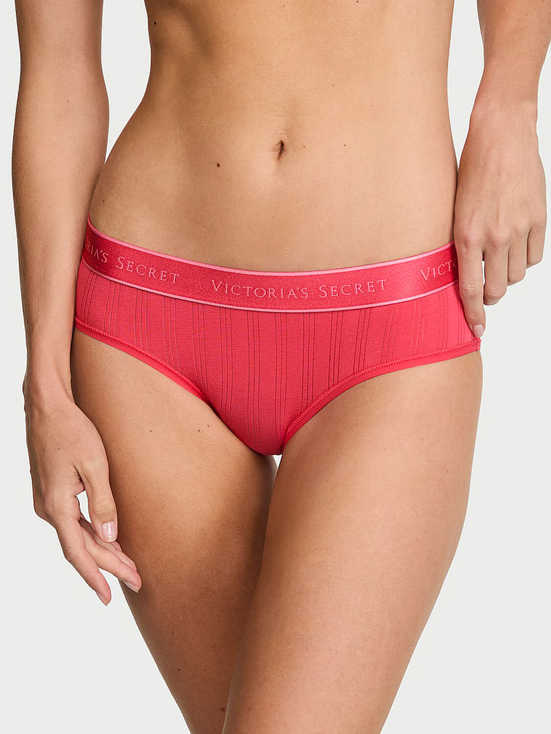 vs Cotton SoSoft&trade; Modal Ultra-Fine Logo Hiphugger Panty 1 of 3 