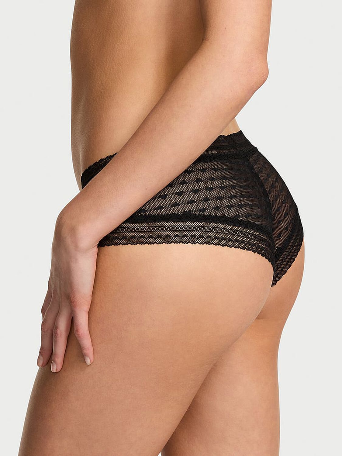 vs The Lacie Heart Lace Cheeky Panty Black 2 of 4 