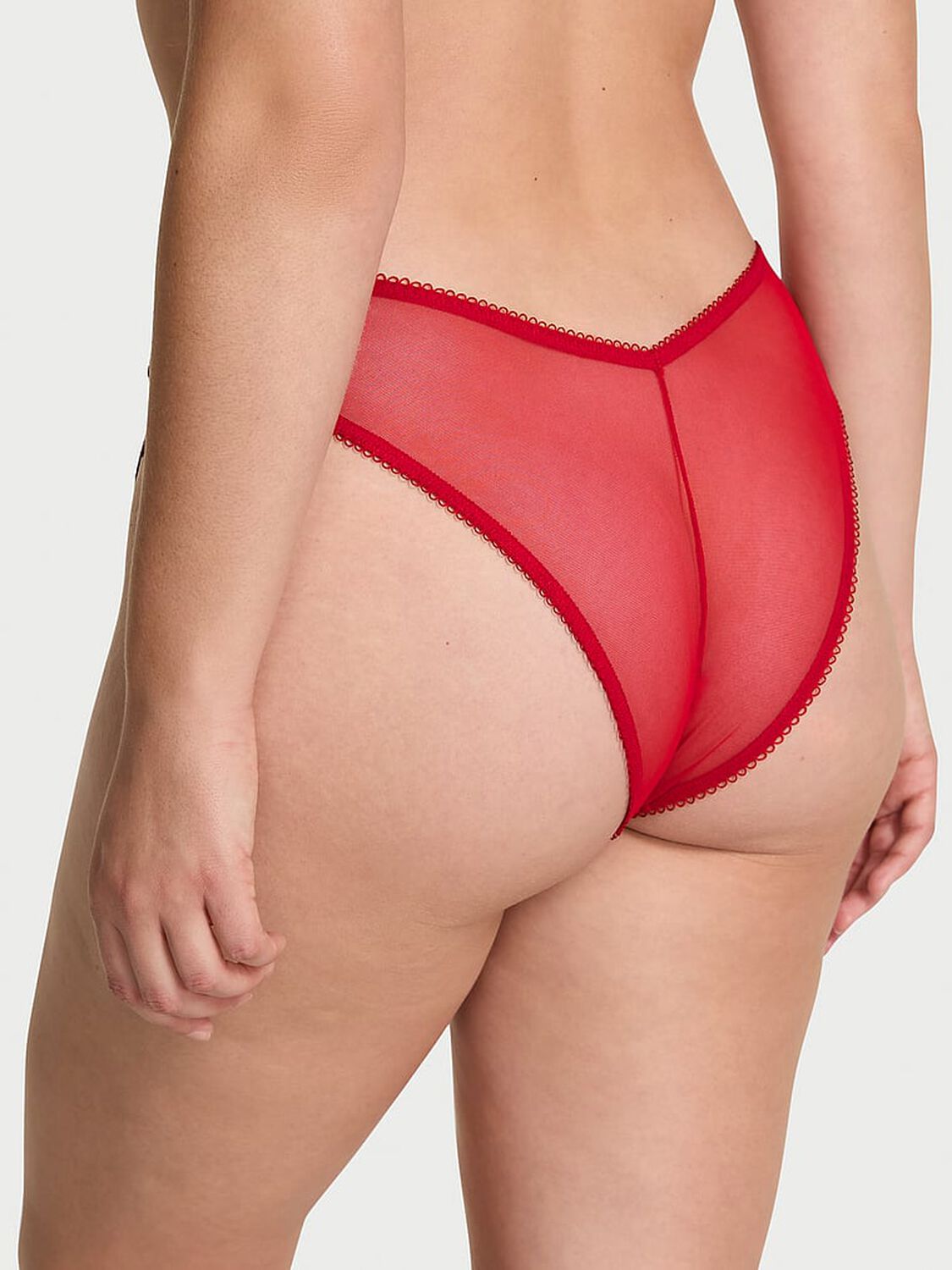 vs Dream Angels Beautiful Bows Embroidery Brazilian Panty Beautiful Bows Red 1 of 2 