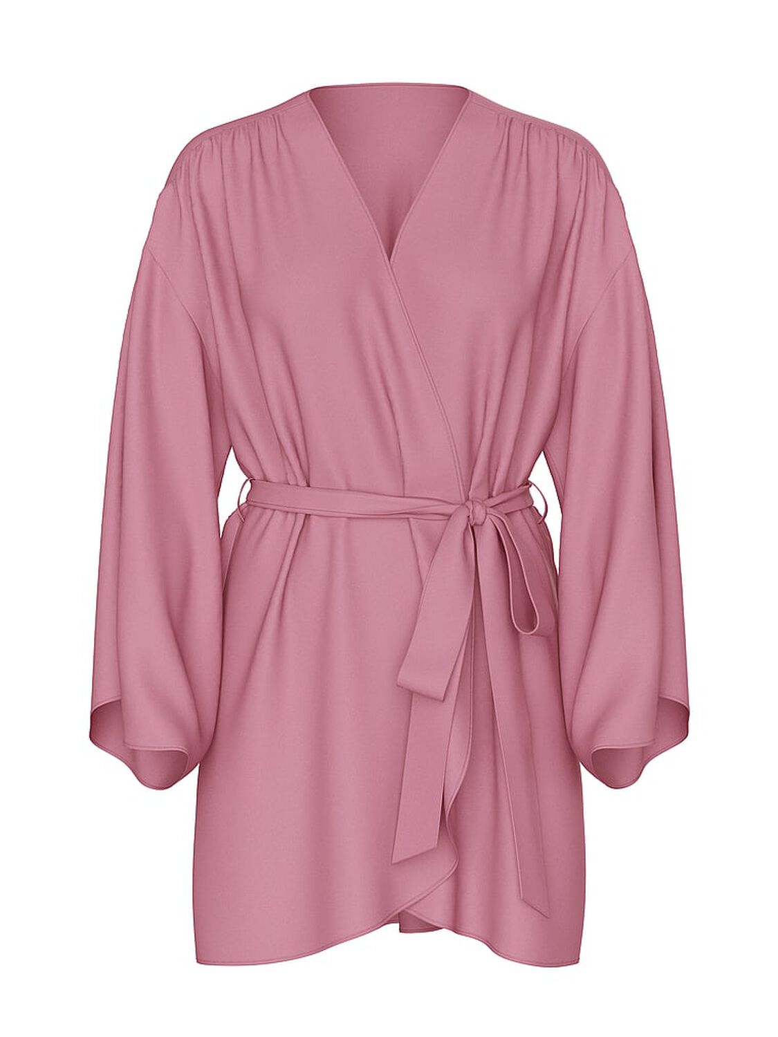 vs Victoria's Secret Short Satin Robe 3 of 4 