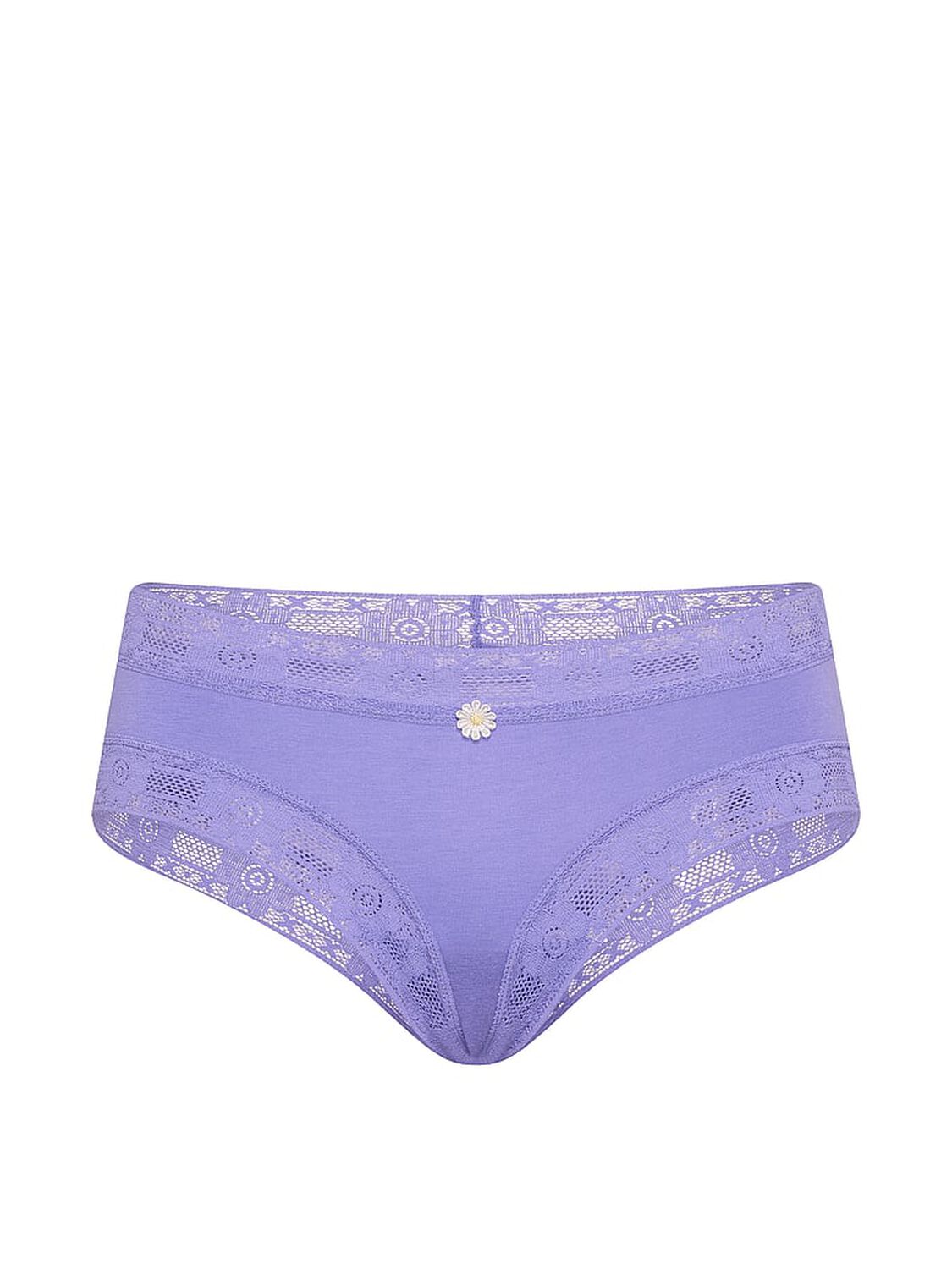 vs Lace Trim Cotton Lace-Trim Cheeky Panty Verywinkle 3 of 3 