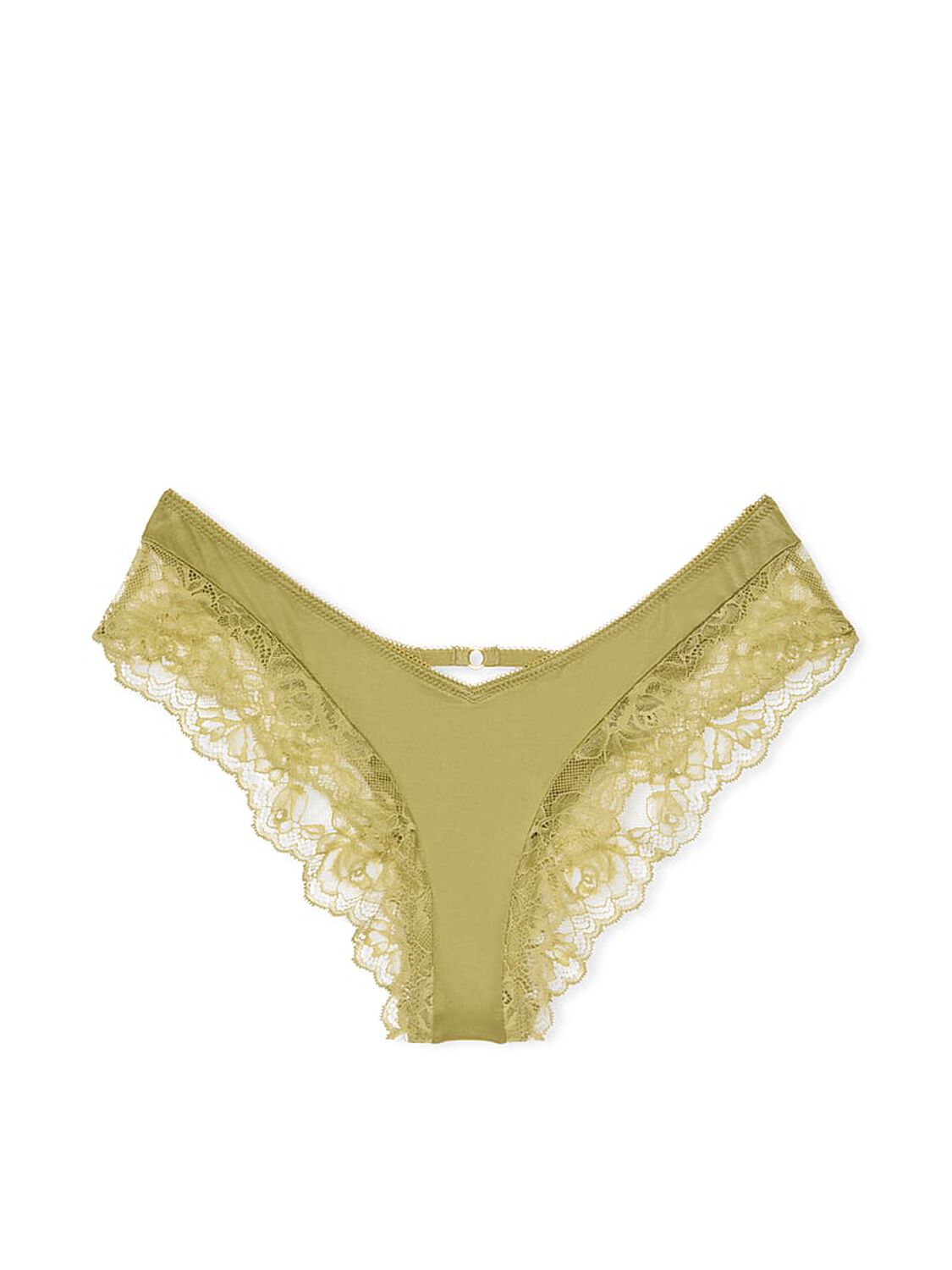 vs Very Sexy Rose Lace-Trim High-Leg Cheeky Panty Spanish Moss 2 of 3 