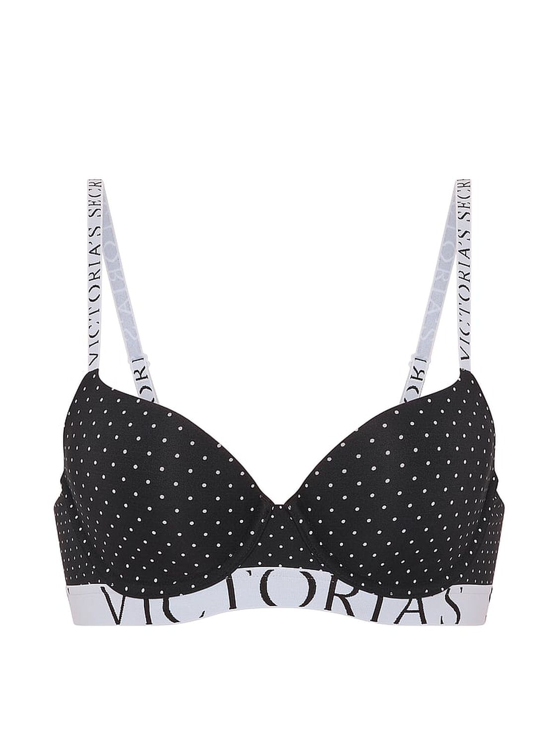 vs The T-Shirt The CoolBra&trade; Lightly Lined Demi Black Dots 3 of 3 