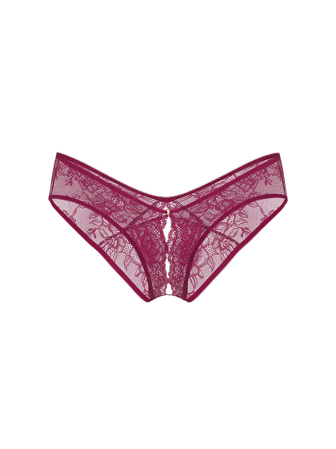 vs Very Sexy Rose Lace Crotchless Cheeky Panty Fresh Jam 2 of 2 