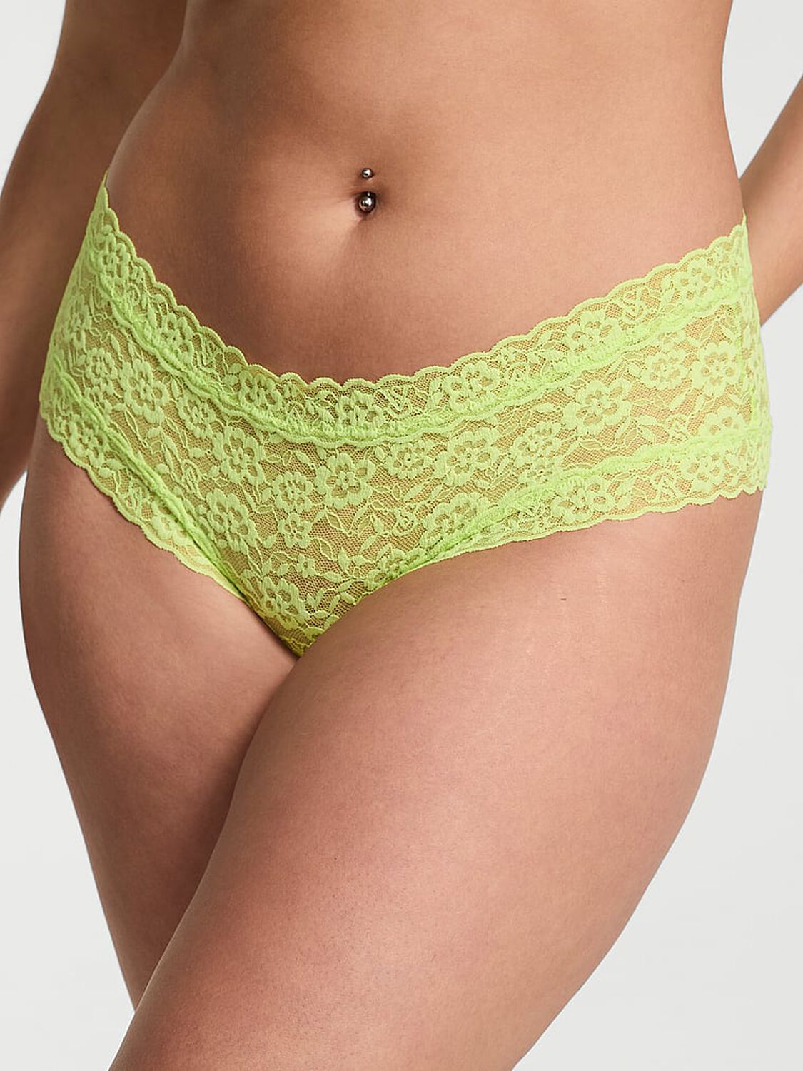 vs The Lacie Blossom Lace Cheeky Panty Sparkling Lime 1 of 3 