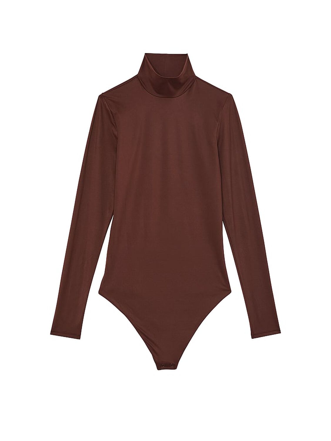 vs Victoria's Secret BODYWEAR by Victoria with FeatherSoft™ Innovation Turtleneck Bodysuit Ganache 3 of 4 