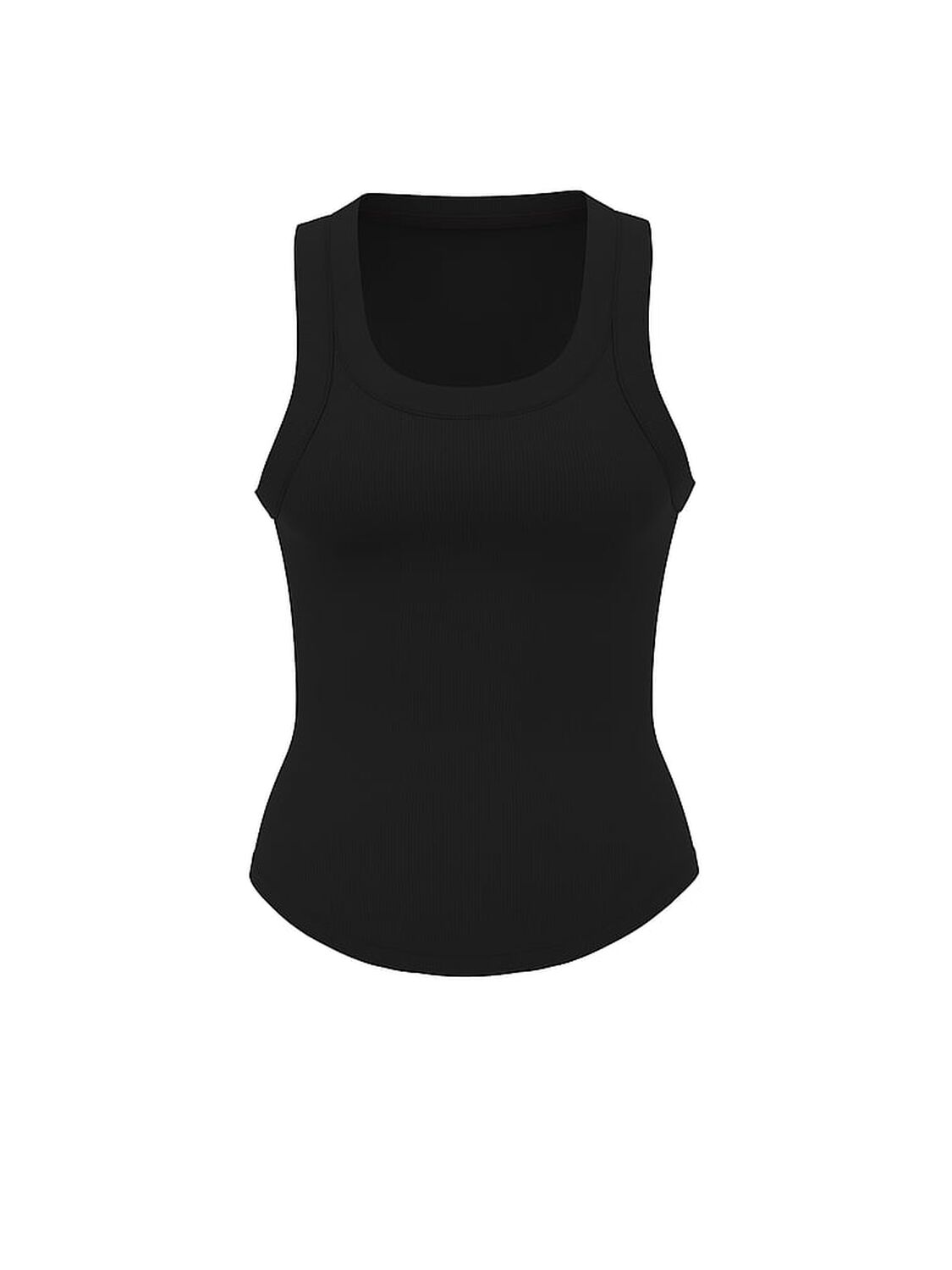 vs Angel Essentials VS Iconic Rib Racerback Tank Top Pure Black 3 of 4 