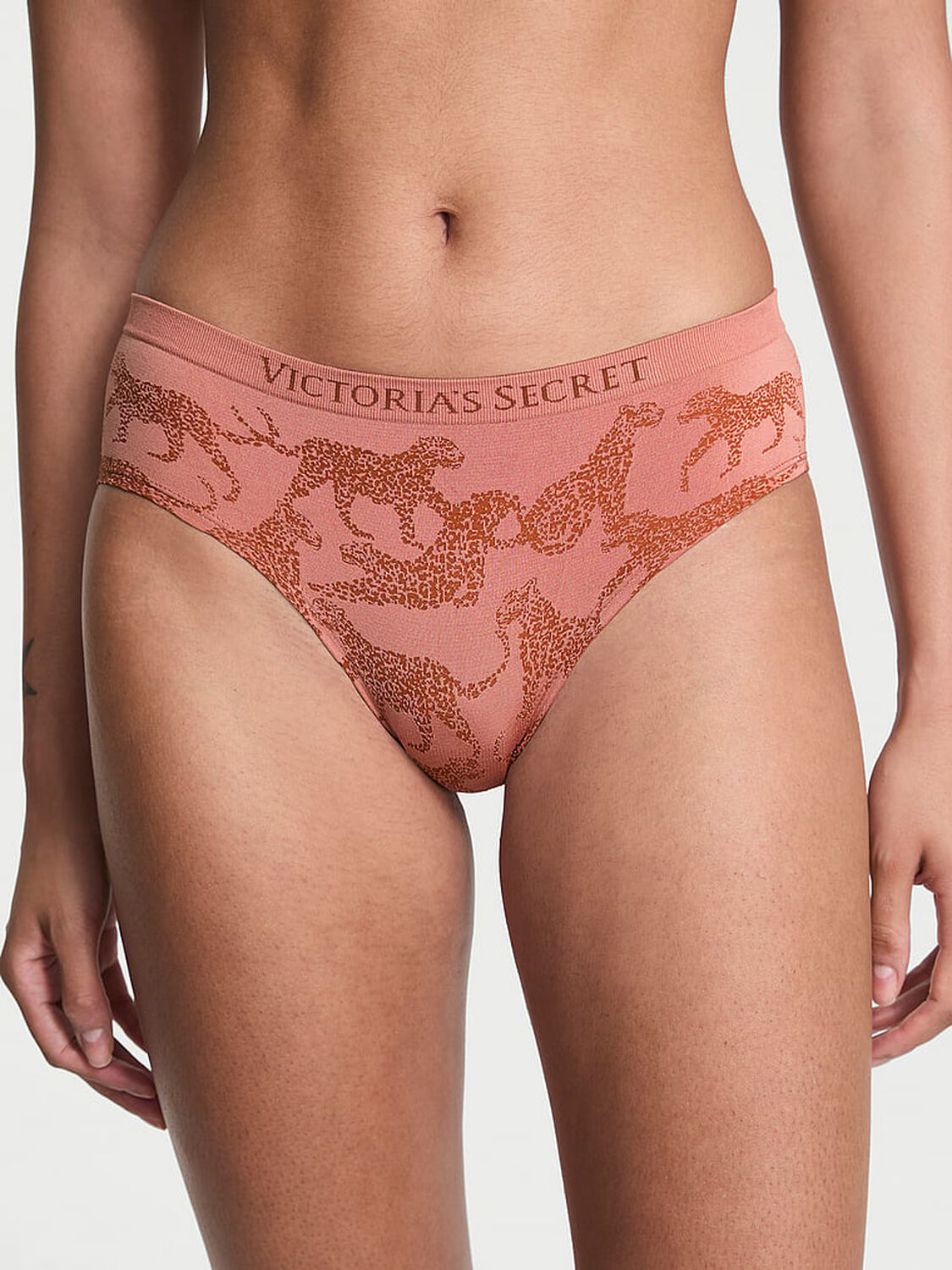 vs Seamless Seamless Hiphugger Panty Desert Blush Leopards 1 of 1 