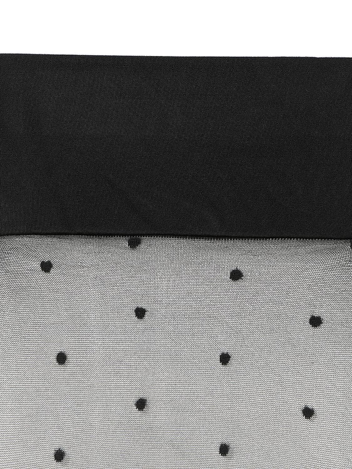 vs Very Sexy Sheer Dot Thigh Highs Jet Black 3 of 3 