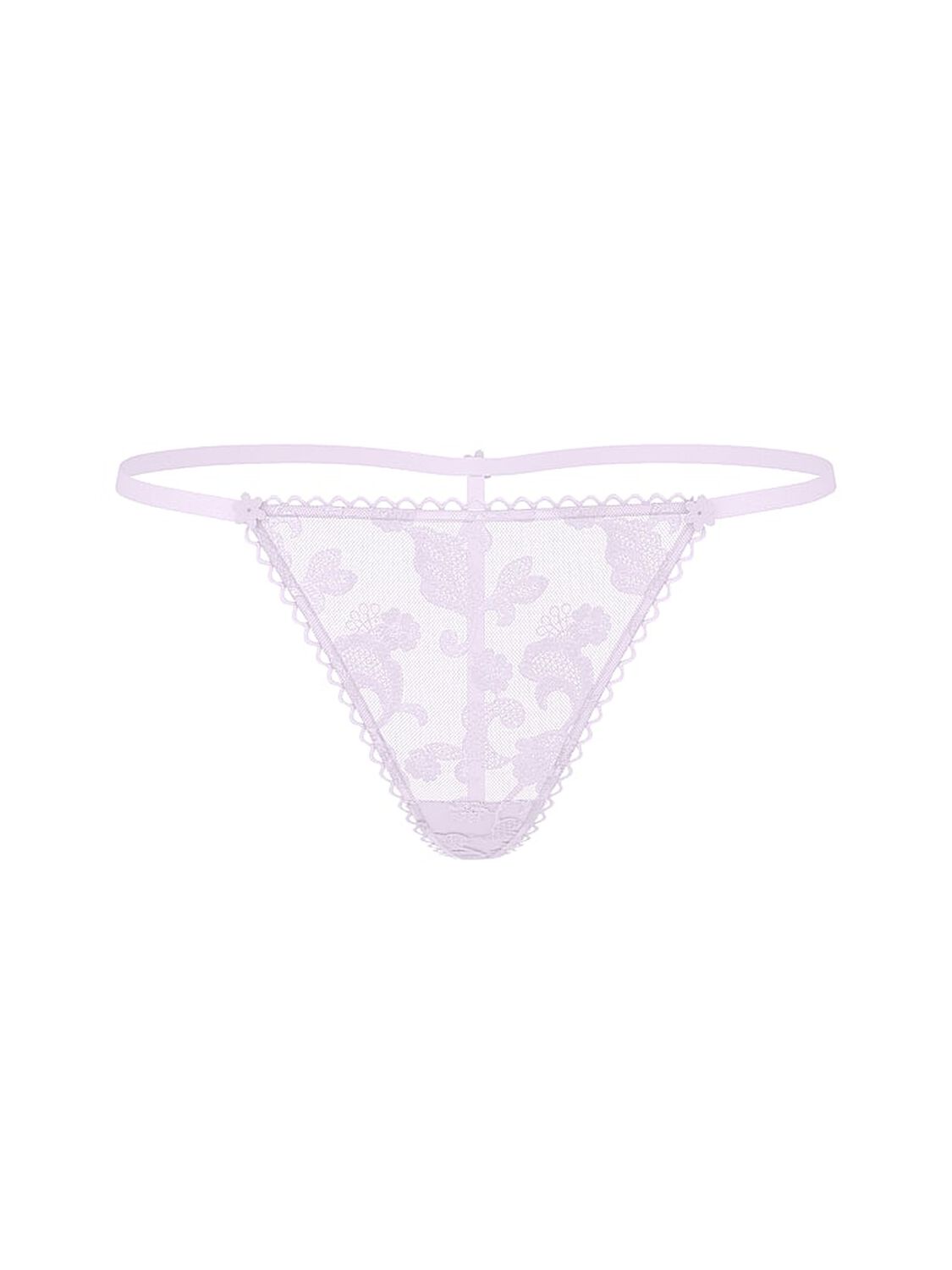 vs Dream Angels Vintage Blossom Embroidery V-String Panty Delicate Violet 3 of 3 