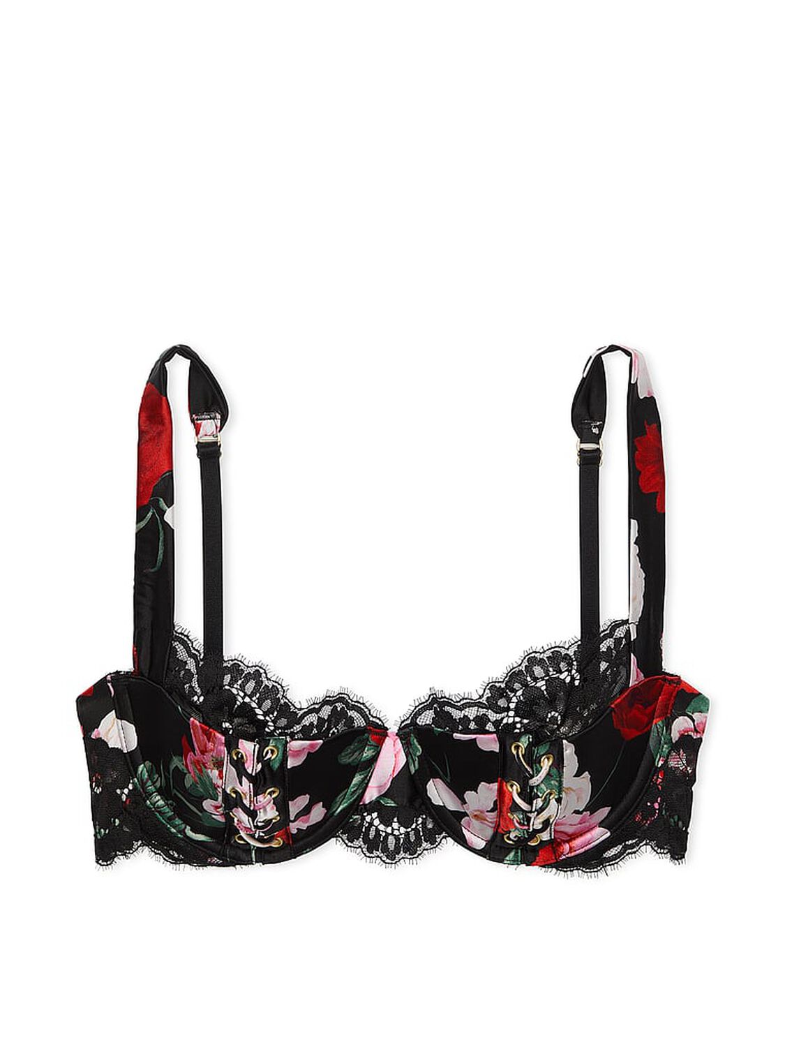 vs Very Sexy Atelier Victoria's Secret Satin Lace Trim Lightly Lined Balconette Bra 3 of 5 