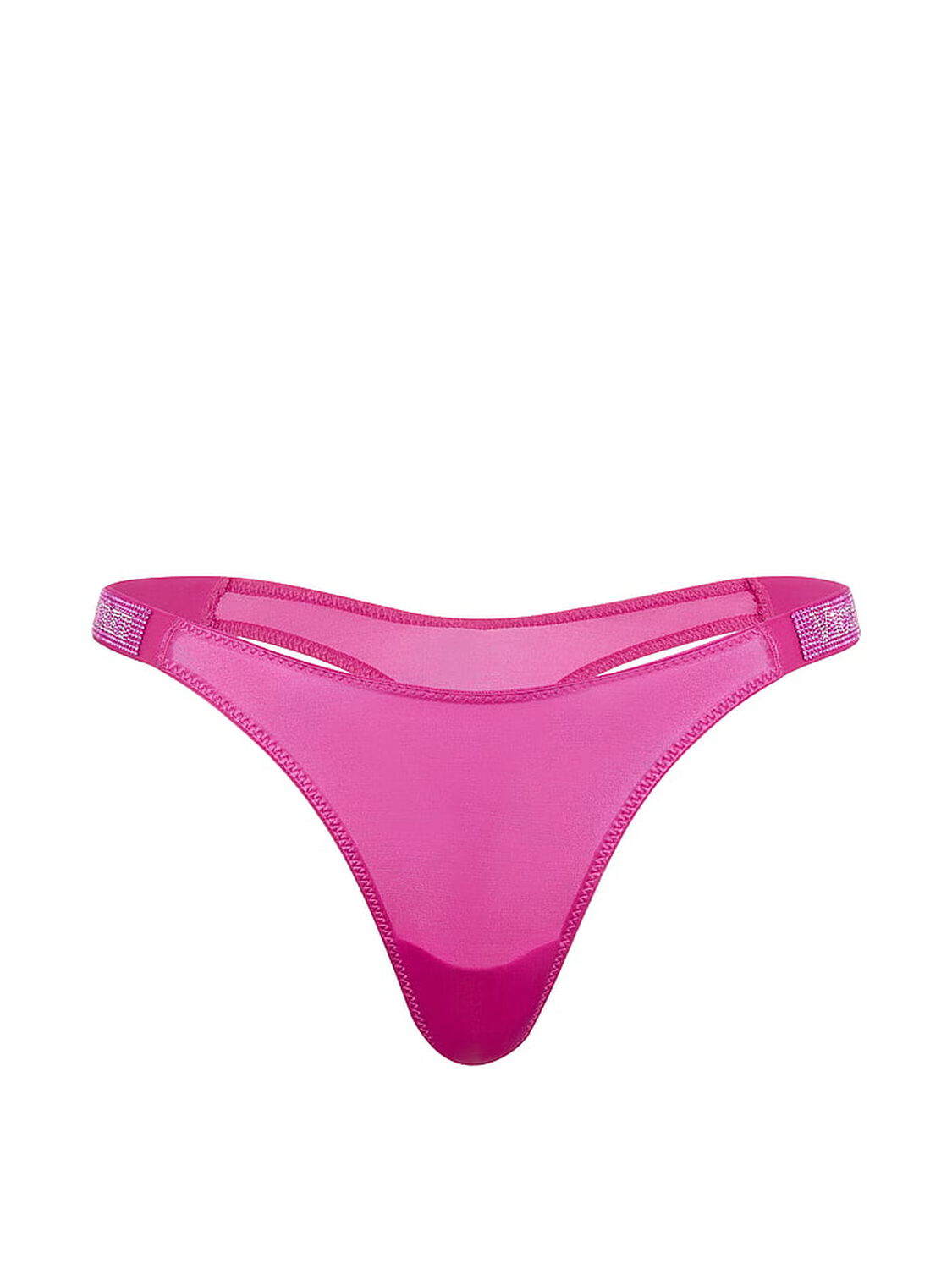 vs Very Sexy Shine Strap Thong Panty Pink Fire 3 of 3 