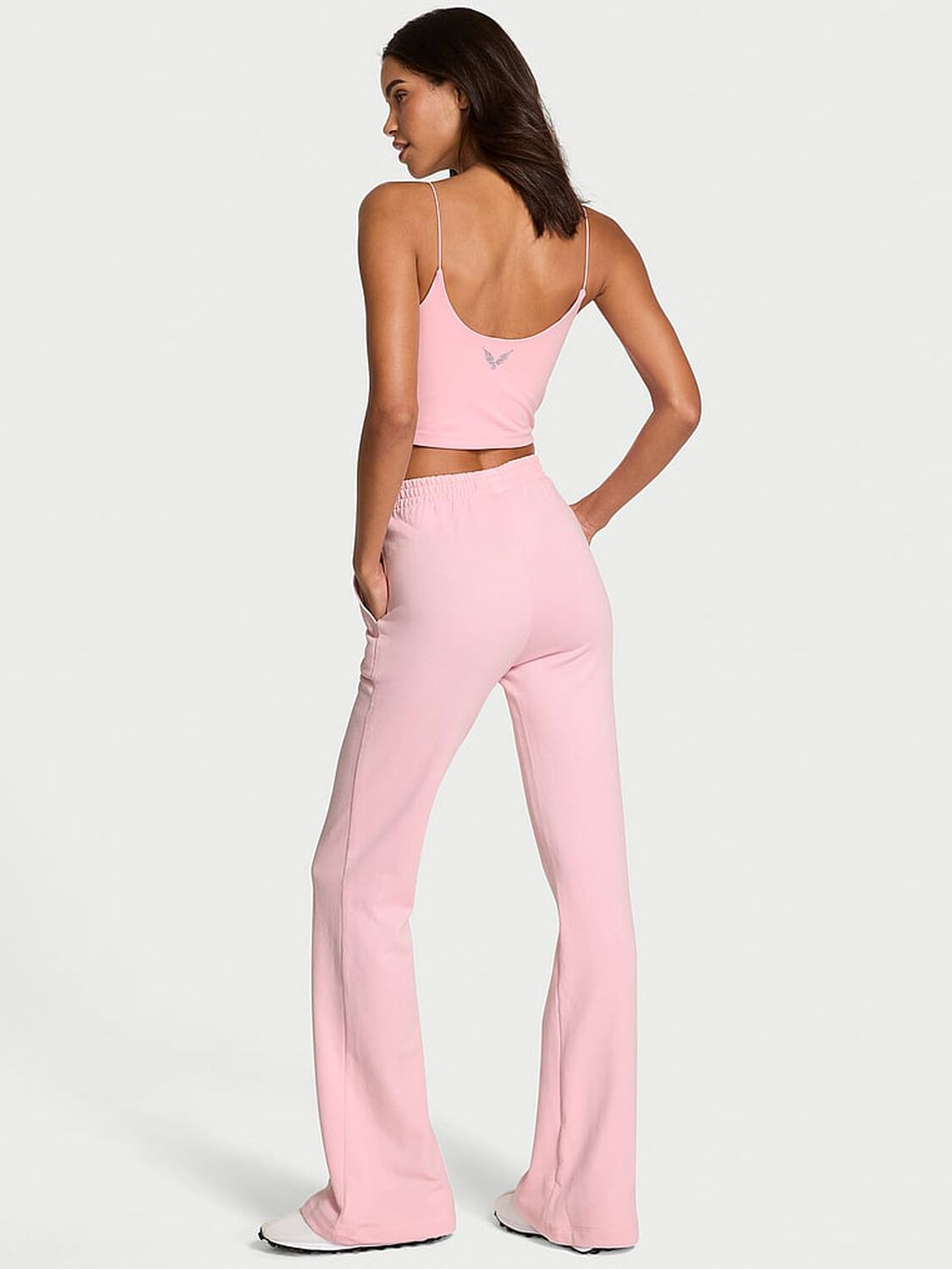 vs Angel Essentials Favorite Terry Flare Sweatpant Pretty Blossom 2 of 3 