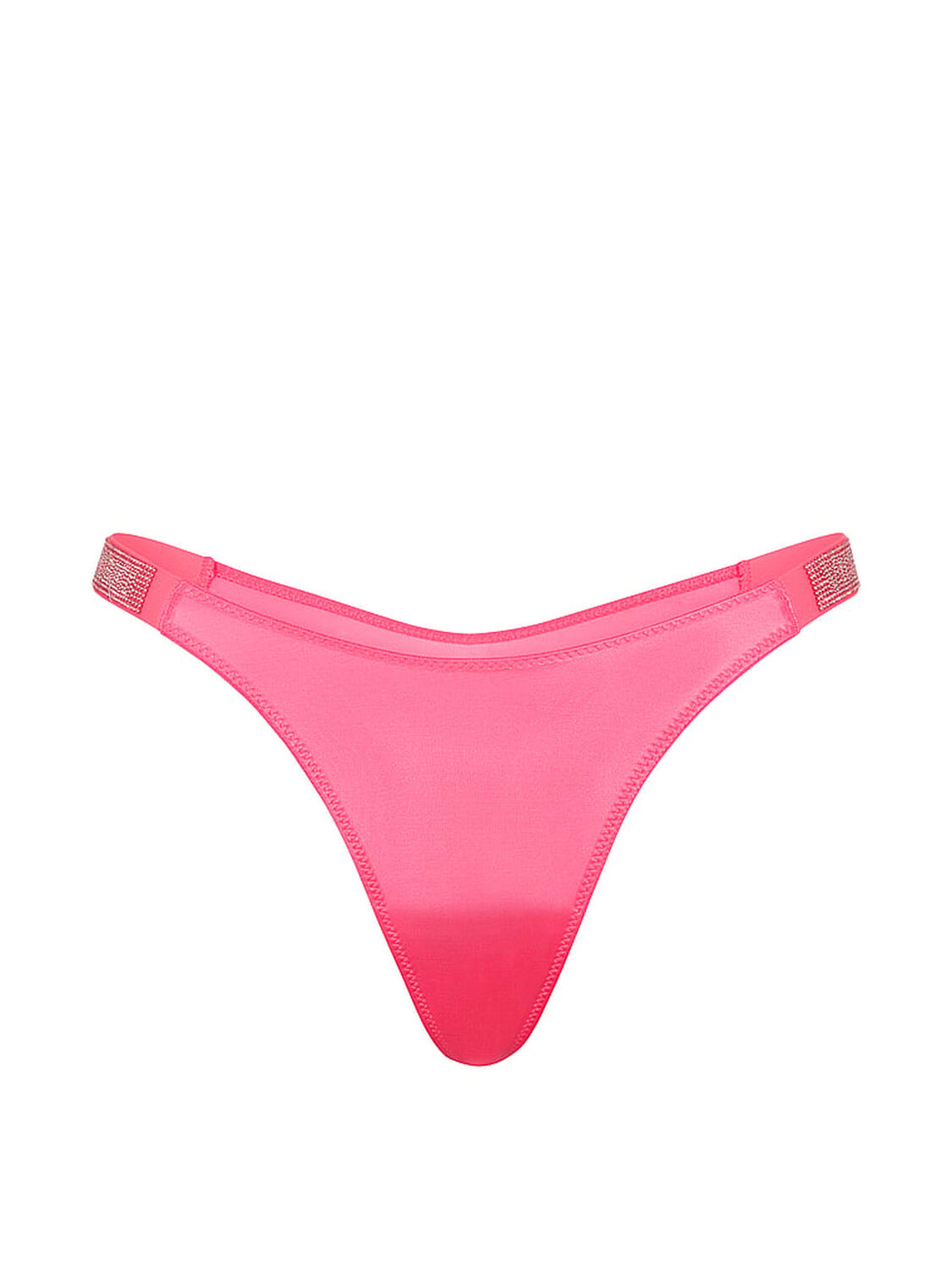 vs Very Sexy Shine Strap Thong Panty Bombshell Pink 3 of 3 