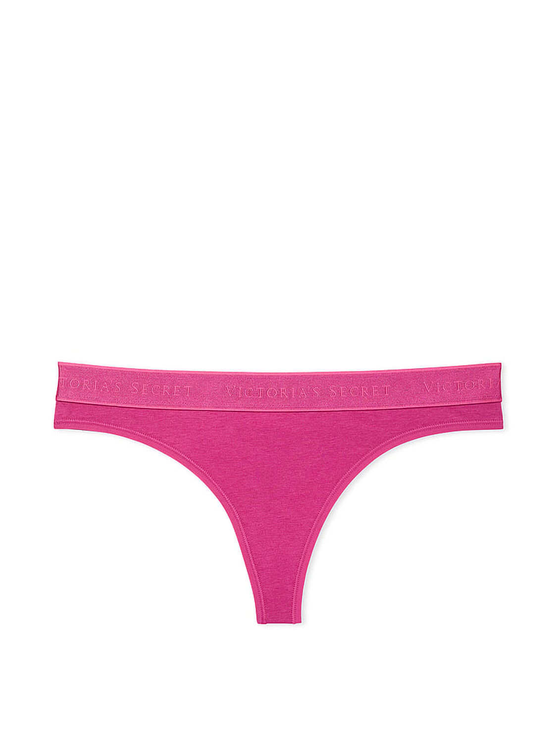 vs Cotton Logo Cotton Thong Panty Luscious Rose 3 of 3 