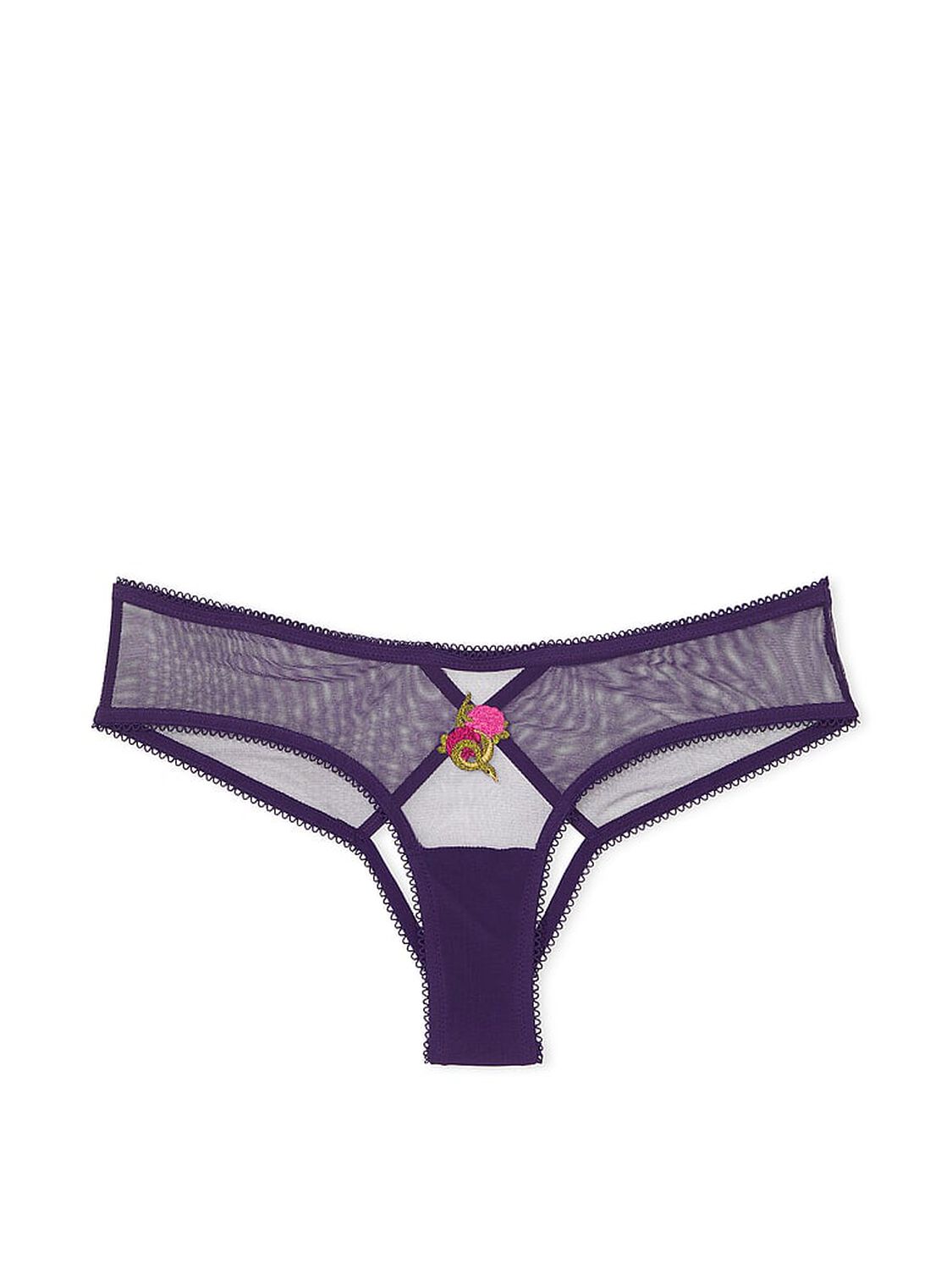 vs Very Sexy Flirty Mesh High-Leg Open Cheeky Panty Amethyst 3 of 3 
