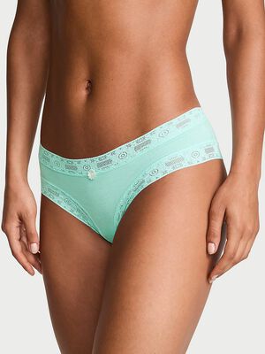 Cotton Lace-Trim Cheeky Panty