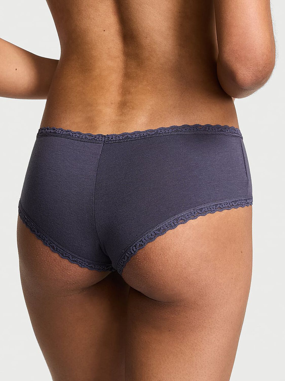 vs The Lacie Cotton Lace-Waist Cheeky Panty Slate Blue 2 of 3 