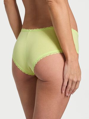 Cotton Lace-Waist Cheeky Panty