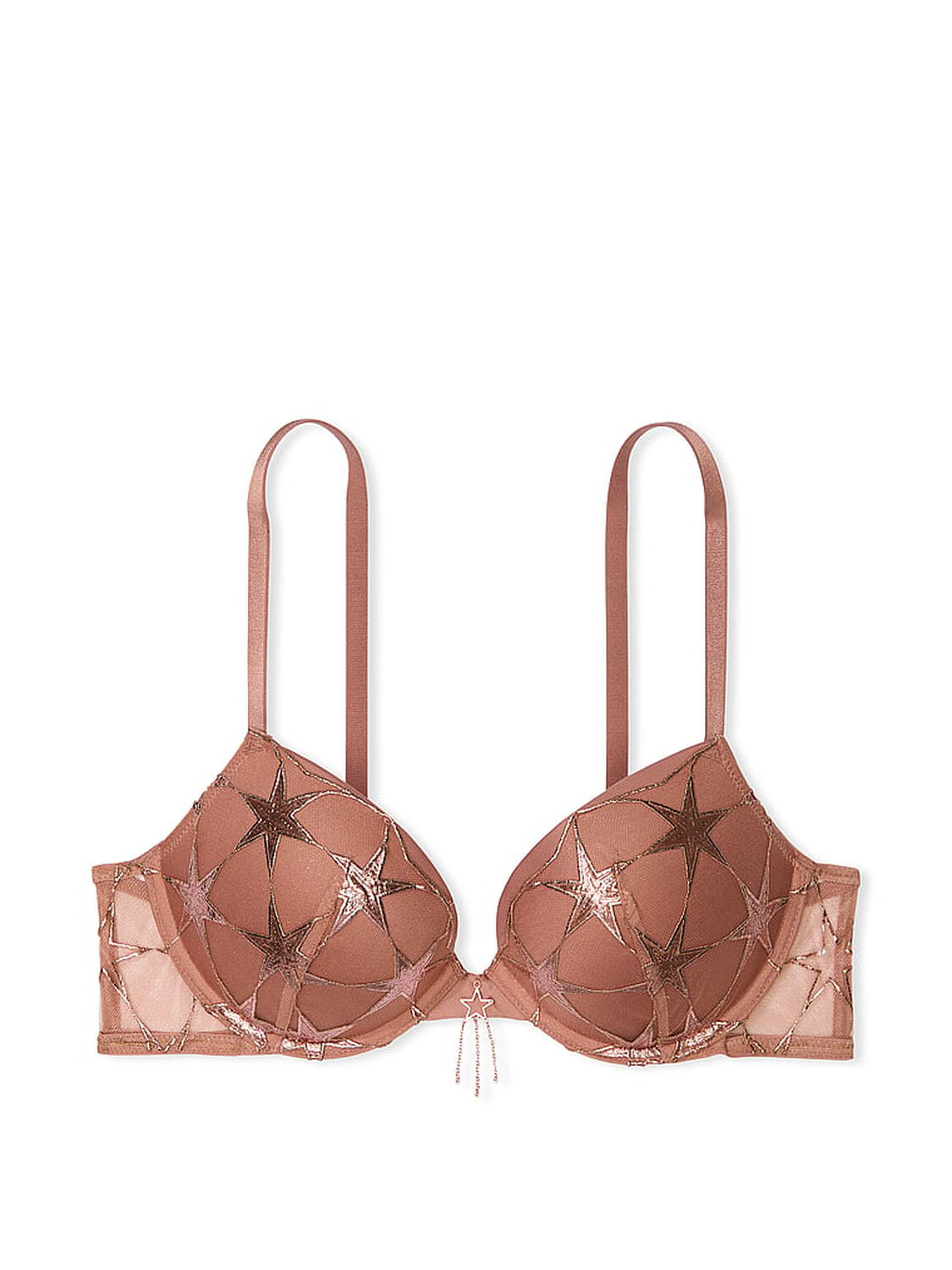 vs Very Sexy Stardust Embroidery Push-Up Bra Rose Gold 3 of 4 
