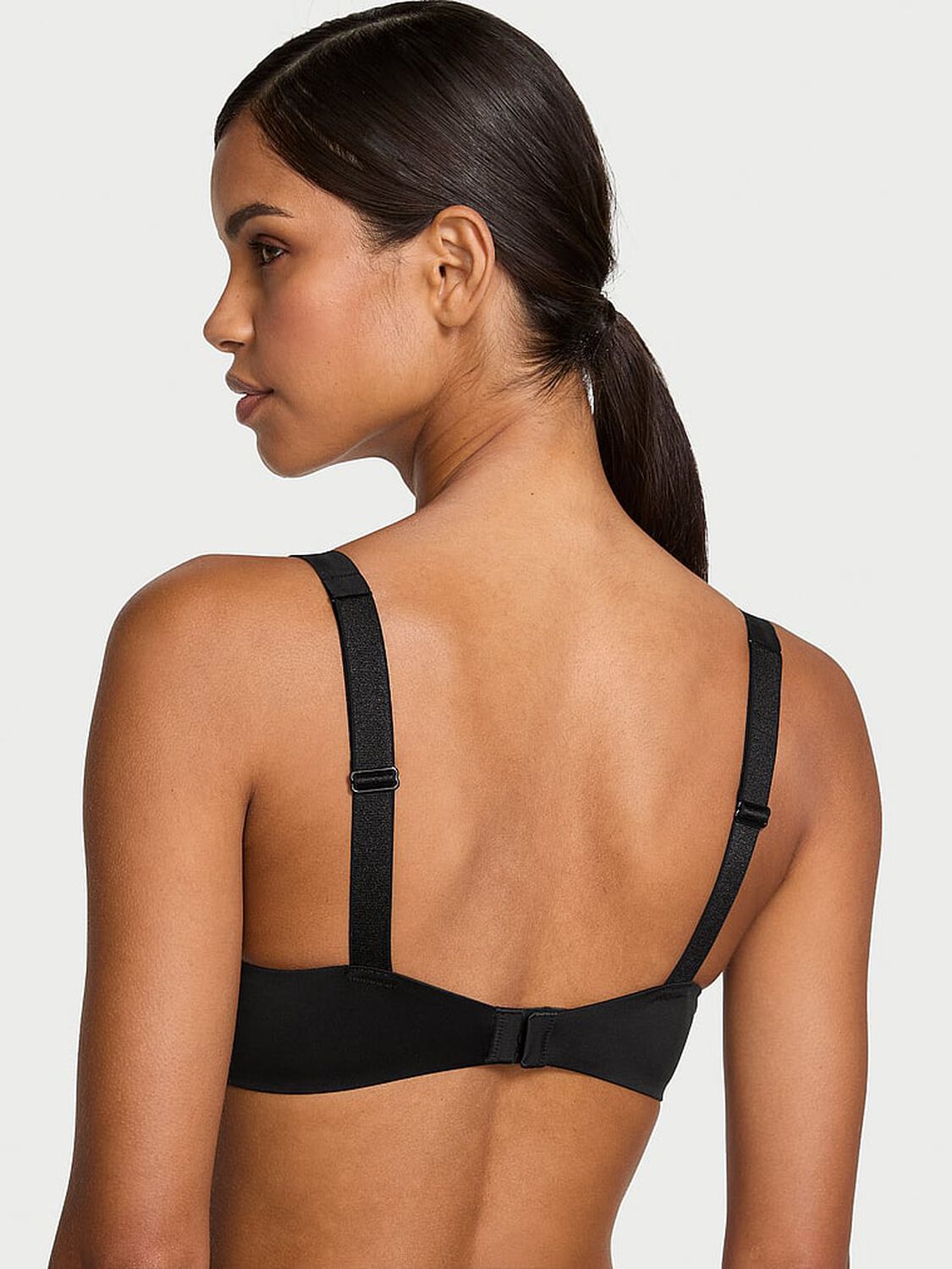 vs Very Sexy Scattered Shine Strap Push-Up Bra Jet Black 2 of 4 
