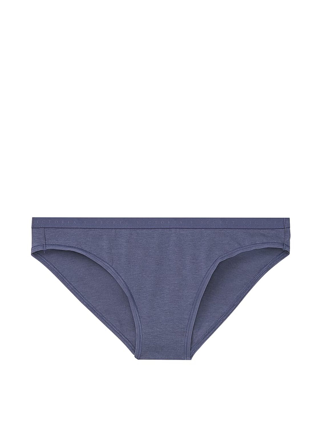 vs Victoria's Secret Stretch Cotton Bikini Panty Crown Blue 3 of 3 