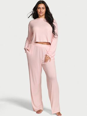 SoSoft&trade; Modal Wide-Rib Long Lounge Set