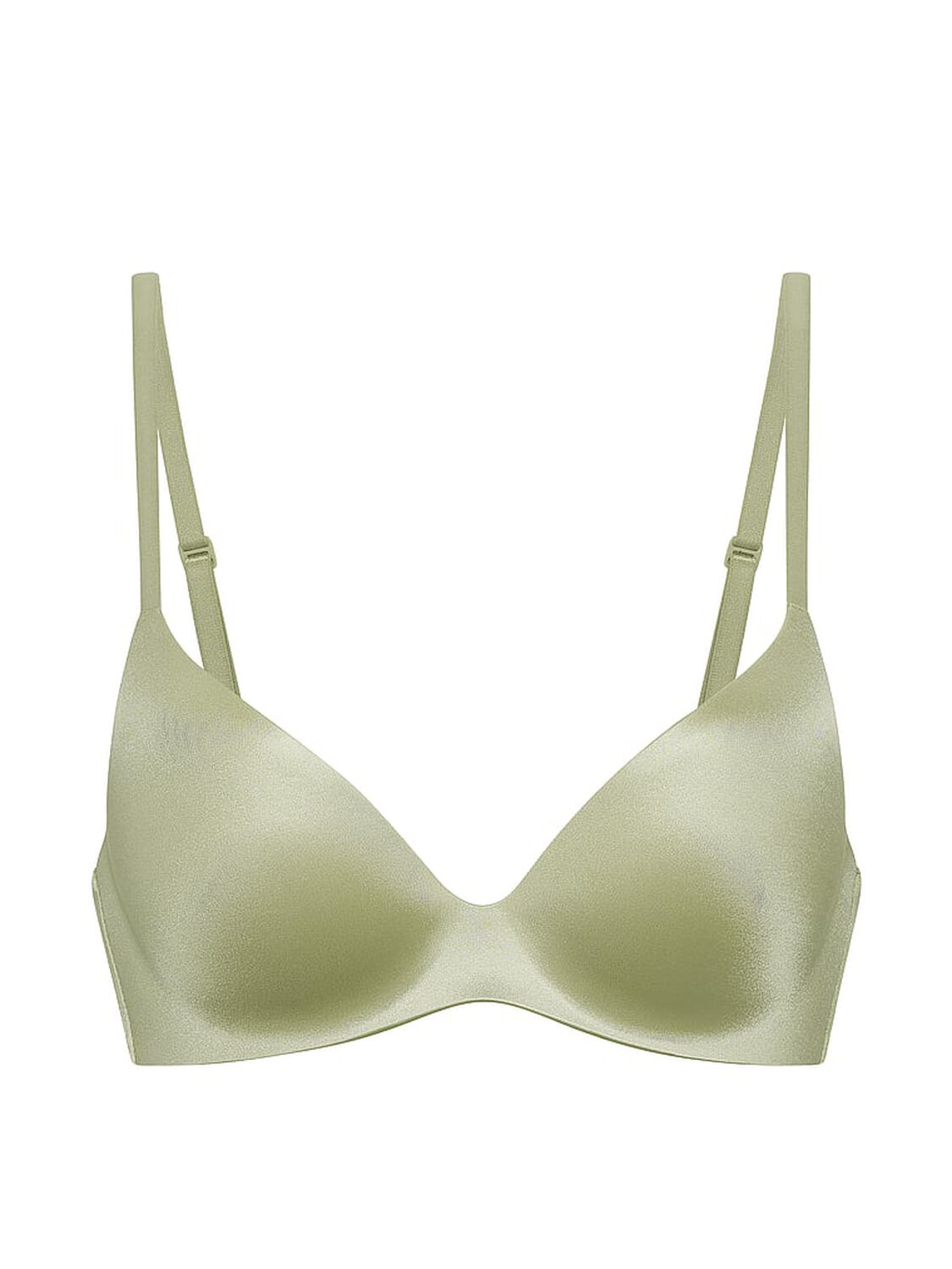 vs Body By Victoria FlexFactor Lightly Lined Plunge Demi Bra Fall Sage 3 of 3 