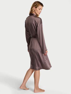 Signature Satin Midi Robe