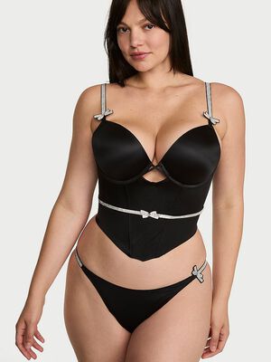 Shine Bow Push-Up Corset Top