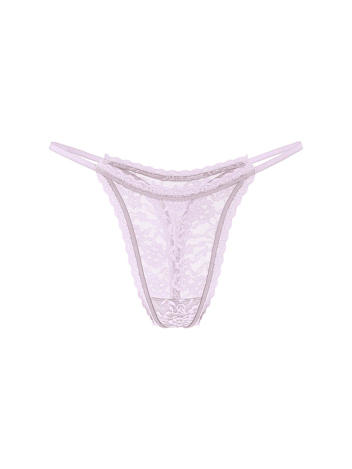 vs The Lacie Blossom Lace String Thong Panty Delicate Violet 3 of 3 