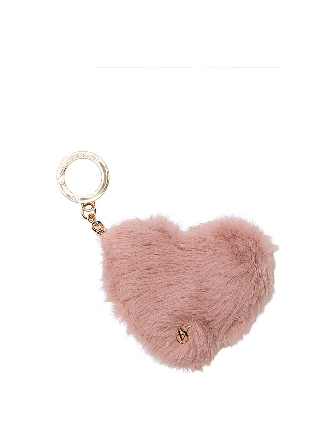 vs Victoria's Secret Heart Pouch Keychain Pink Cozy 1 of 2 