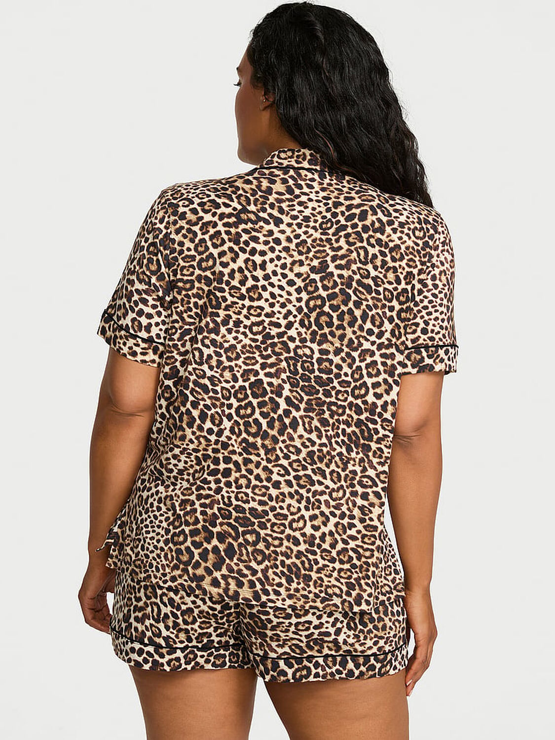 vs Victoria's Secret SoSoft&trade; Modal Short Pajama Set Leopard 2 of 3 