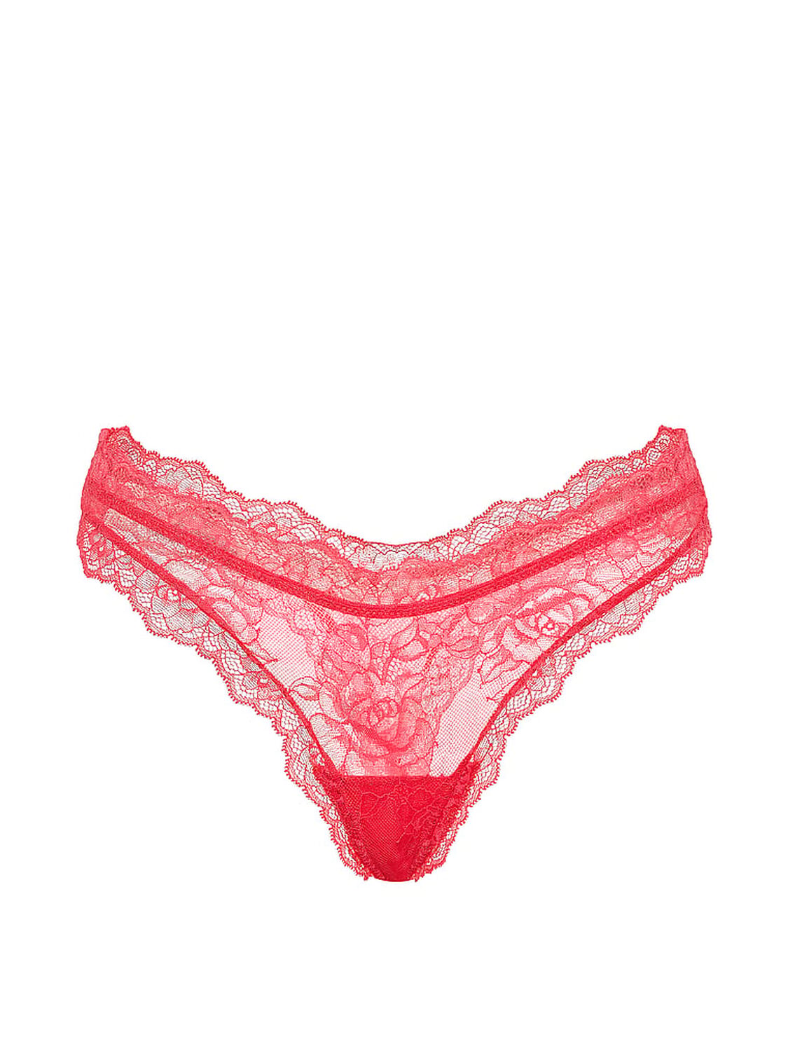 vs Very Sexy Rose Lace High-Leg Thong Panty 3 of 3 