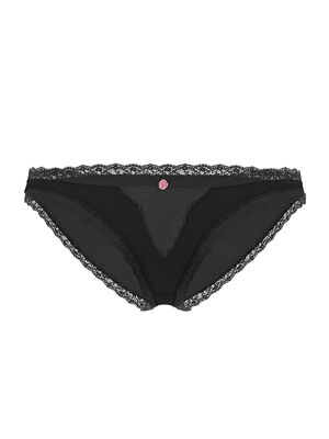 Lace-Trim Bikini Panty