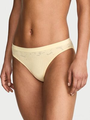 Seamless Floral Rib Bikini Panty