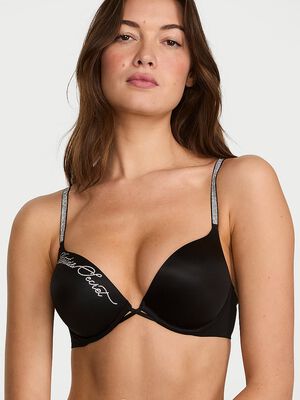 Bombshell Add-2-Cups Shine Script Push-Up Bra