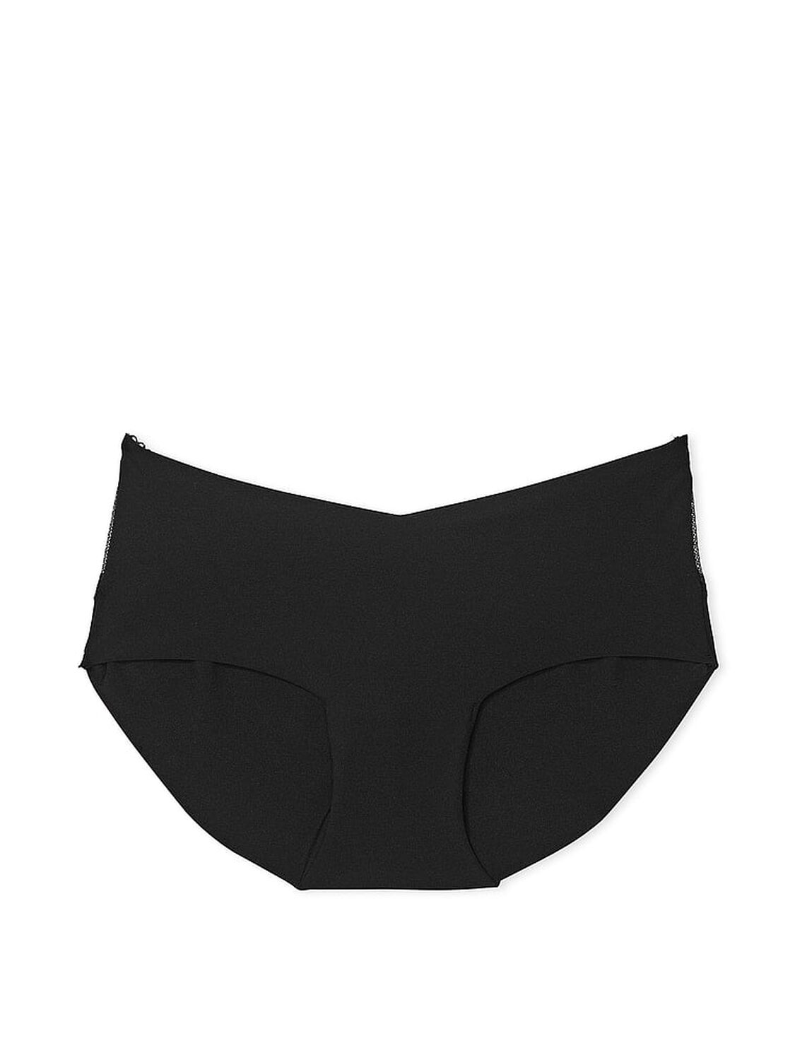 vs No-Show No-Show Lace-Trim Hiphugger Panty Black 3 of 3 