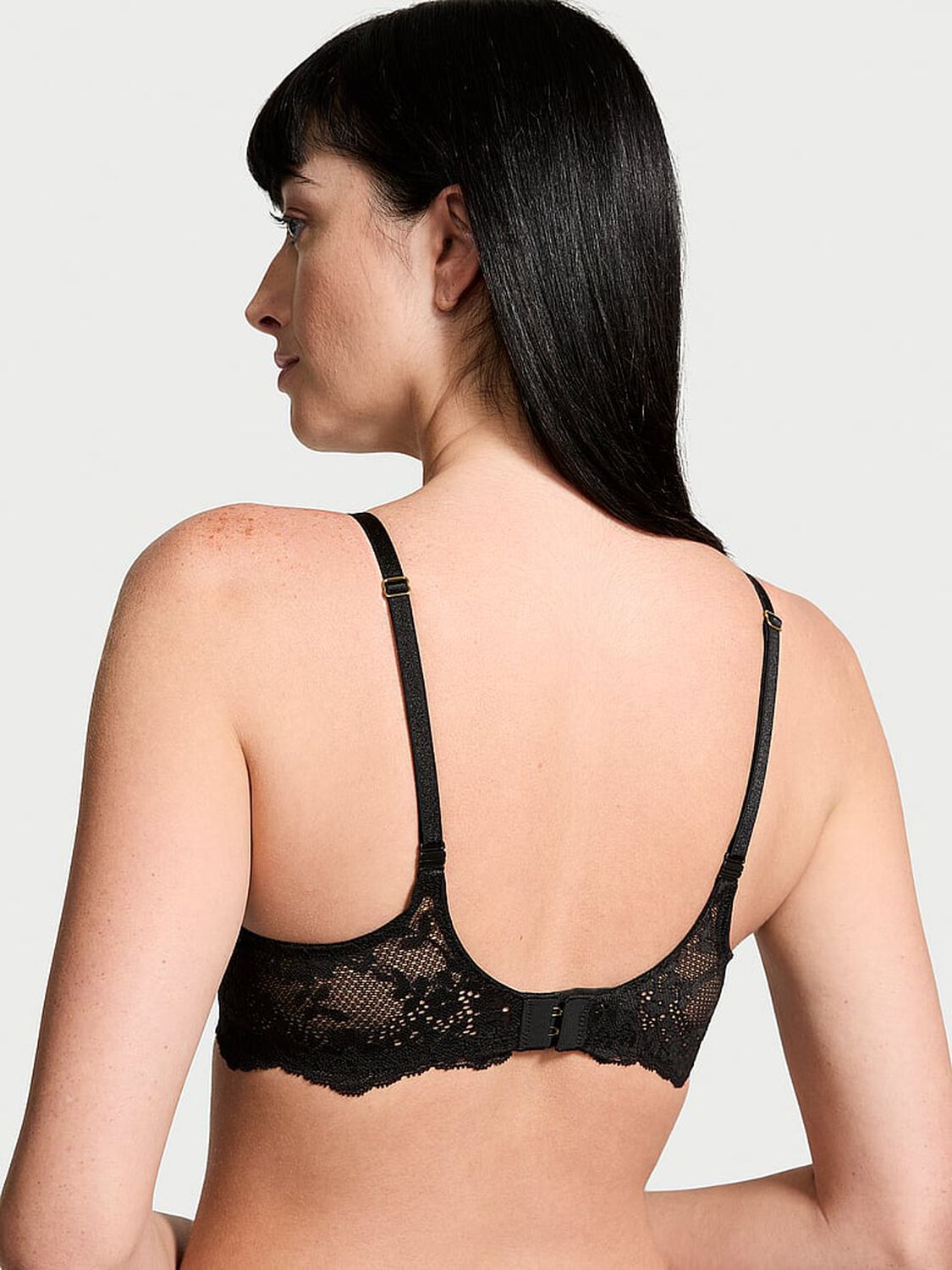 vs Dream Angels Lace Push-Up Bra Black 2 of 4 
